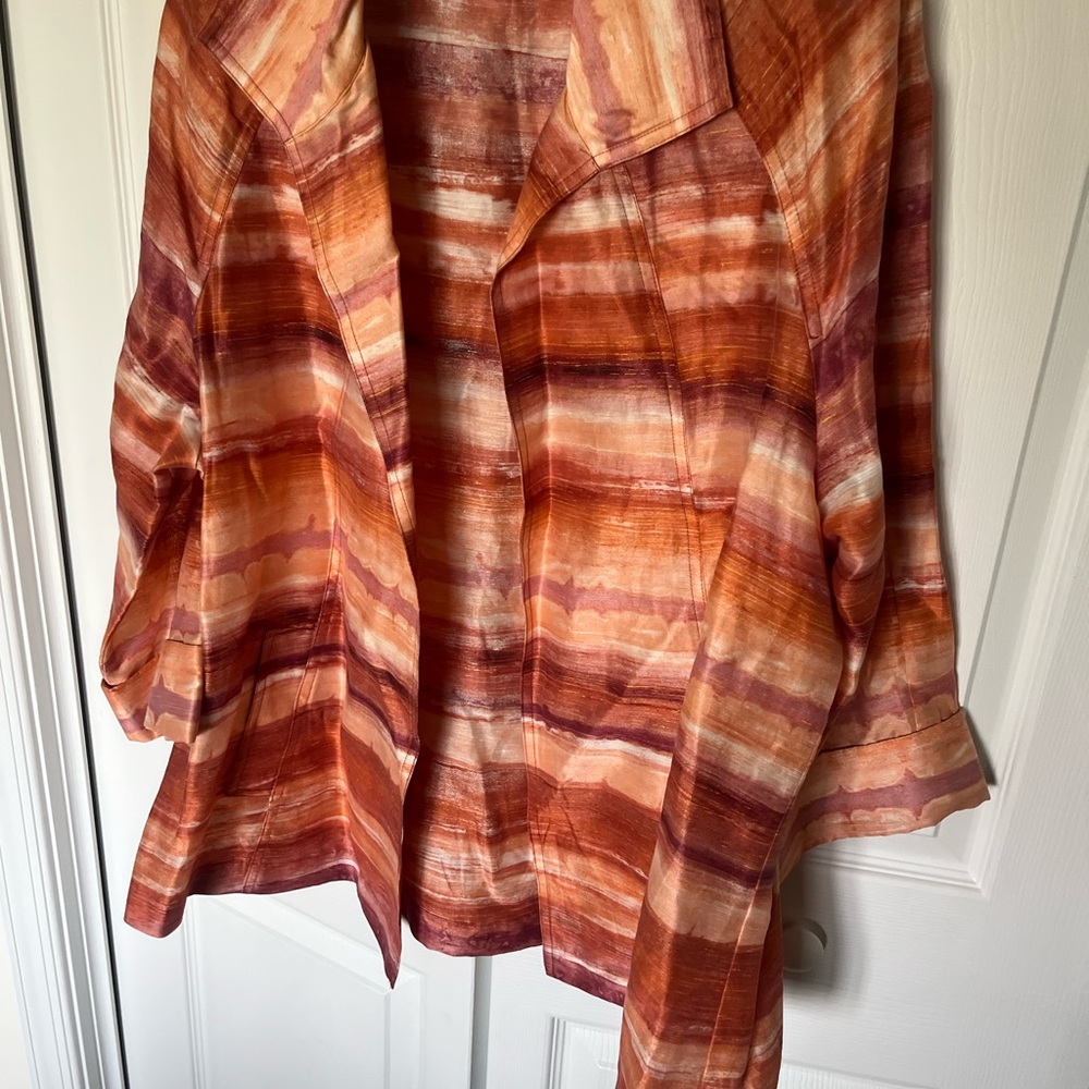 Chico's Sunset Striped Blazer
